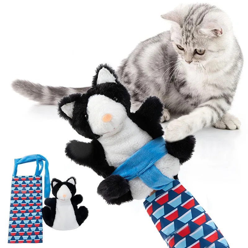 Kids Puppets Toys Cats Puppet Wrestler Cat Wrestling Toy Interactive Hand Puppet Tough Padding Safe Play Cat Dog Toys
