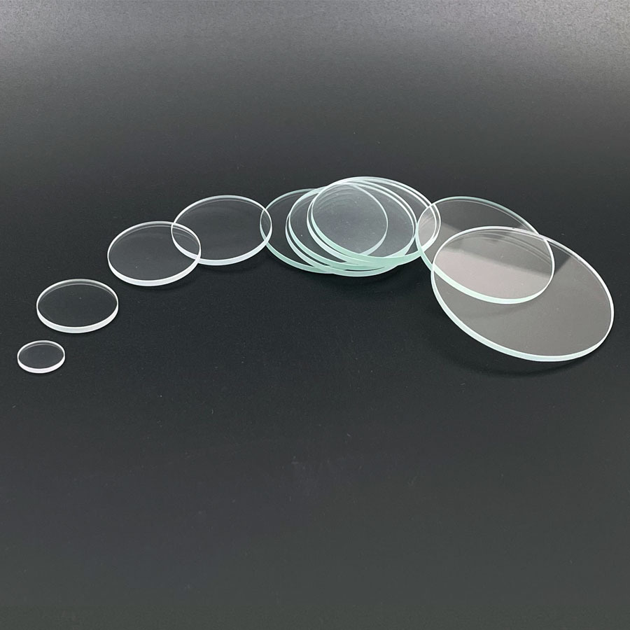 4 Pcs Diameter 8 10 12 13 14 15 16 18 19 20 21 22 23 25 27 28 29 30 32 40 42 42 45 50 52 mm Round Flat Glass for LED Flashlight