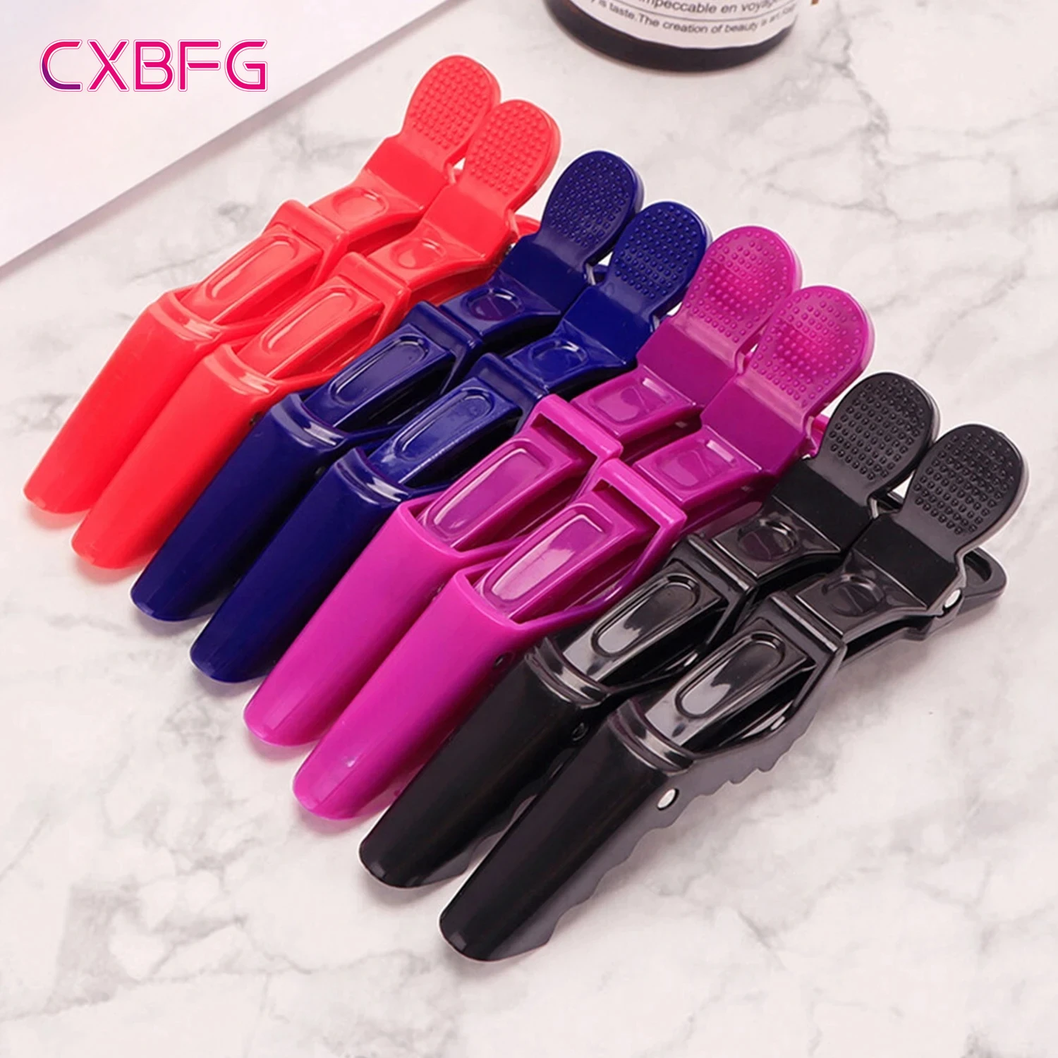 Hair Clips 5PCS Plastic Alligator Hair Clip Hairdressing Clamps Hair Claw Professional Barber Clips Salon Styling Hairpins Accessorie