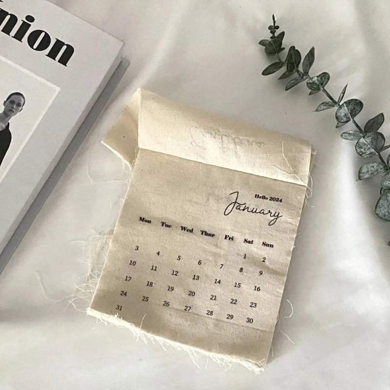 Fashionable Wall Calendar Easy to Use Long Lasting Calendars 12 Month Record Event Homes Office Decoration