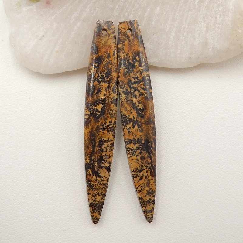 

Natural Chohua jasper Earring Beads,Fashion Semi-precious stones, Jewelry accessories Earring Jewelry,51x8x4mm5.7g