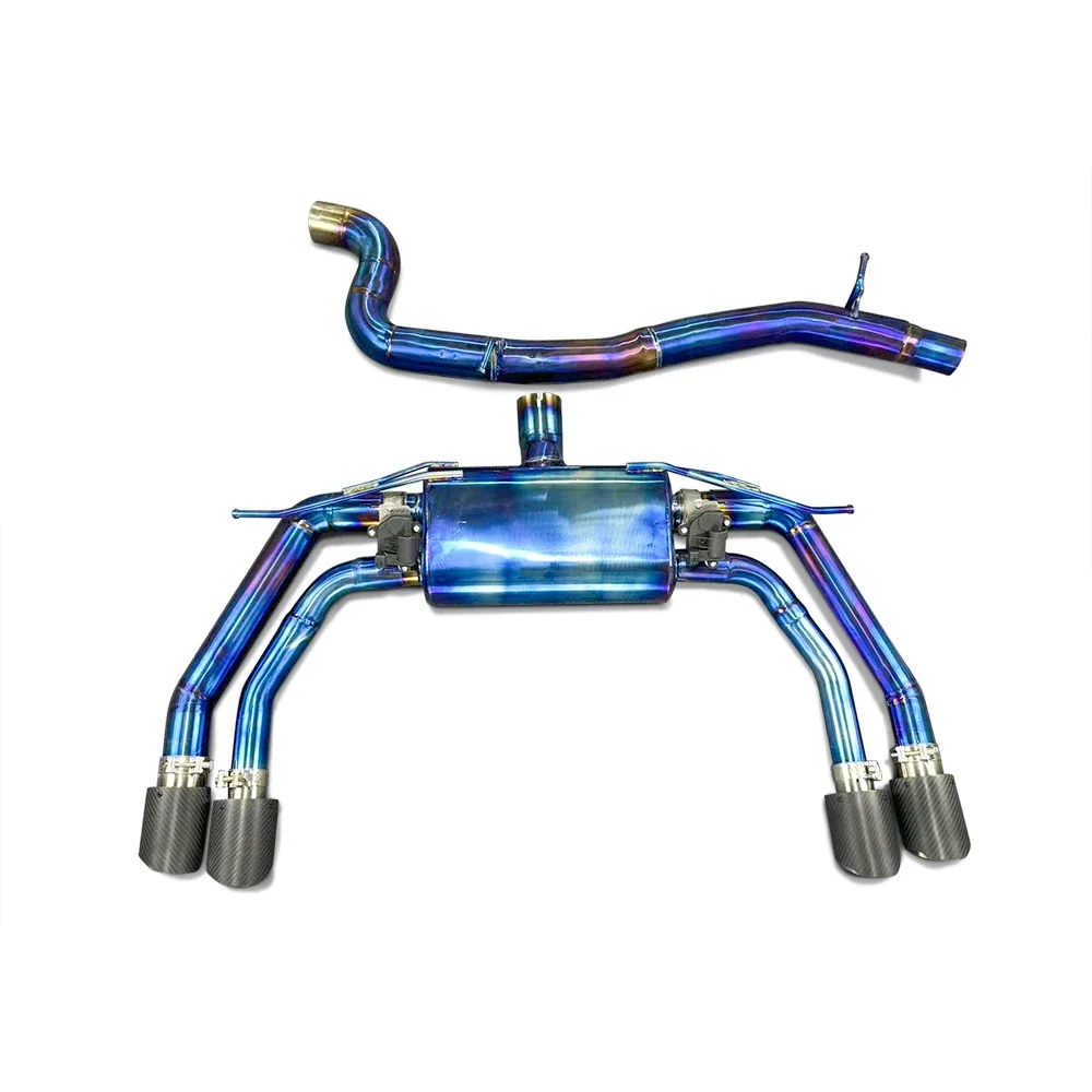 High Performance Titanium Alloy Valve Exhaust Muffler Applicable to Audi S3 2.0T 2015-2023 Exhaust Auto Parts Exhaust System
