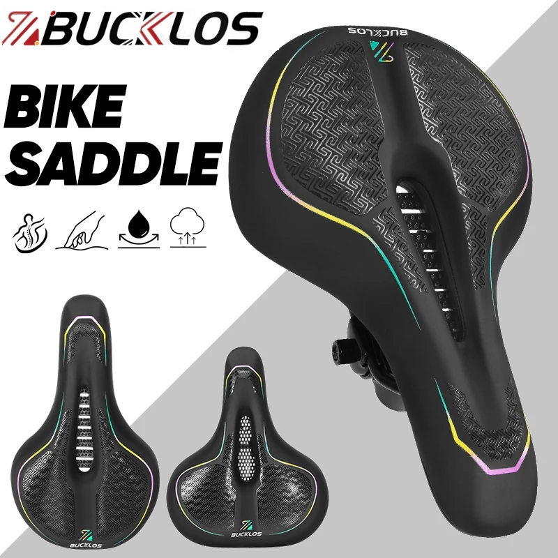 Bicycle Saddle BUCKLOS MTB Shock-Absorption Soft Ergonomic Waterproof