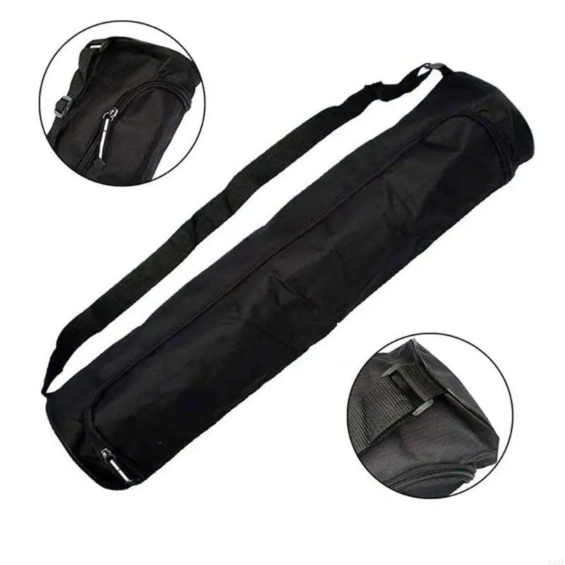 E21D Oxford Cloth Yoga Mat Bag Yoga Bag, Mat for Carrier Bag Women Large Pocket Exercise Adjustable Width Strap