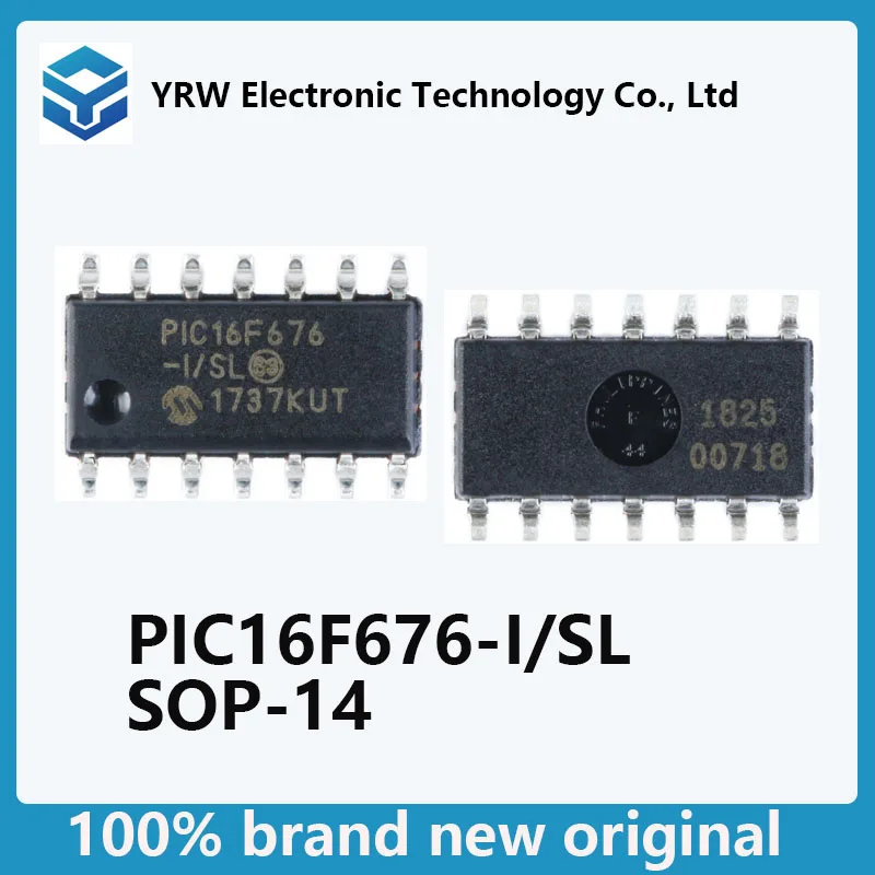 New-Original-PIC16F676-I-SL-PIC16F676-I-P-PIC16F676-DIP14-SOP14-MCU-IC ...