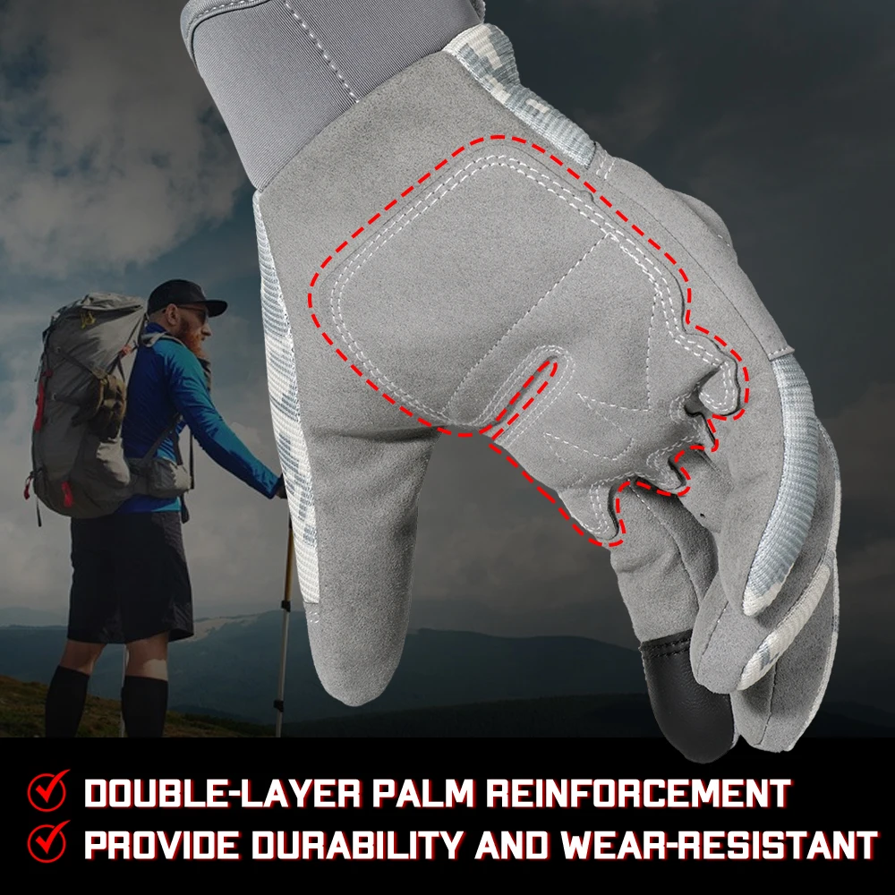 ACU Camouflage Touch Screen Tactical Gloves Combat Airsoft Paintball Shooting Hunting Bicycle Anti-Skid Full Finger Glove Men