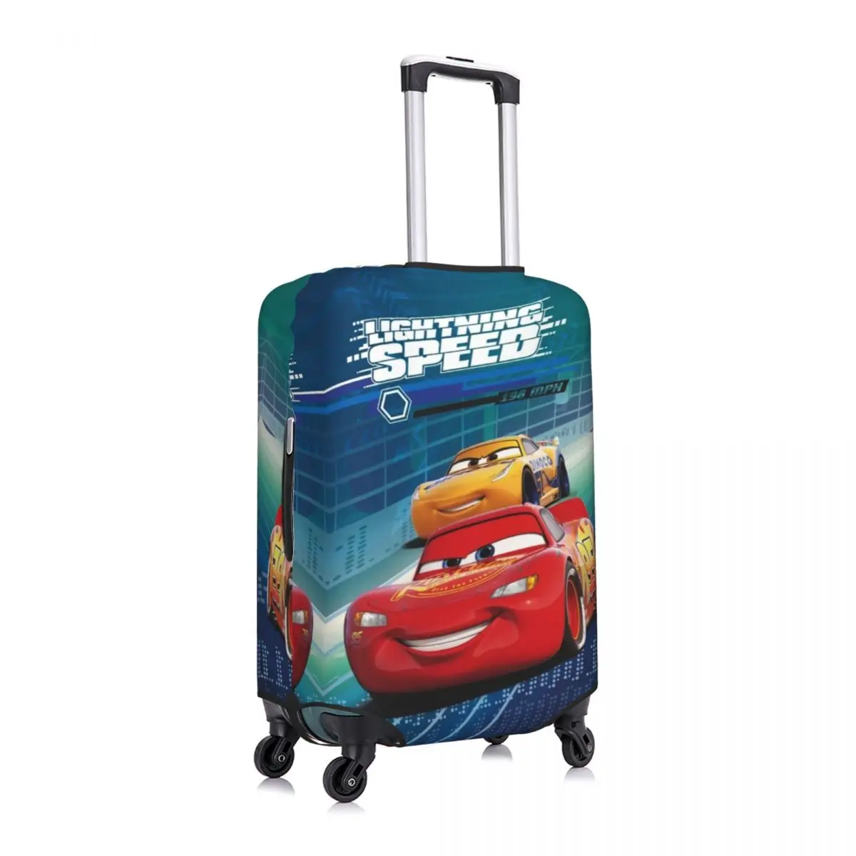 Custom Cartoon Pixar Cars Suitcase Cover Washable Travel Luggage Covers for 18-32 inch 2