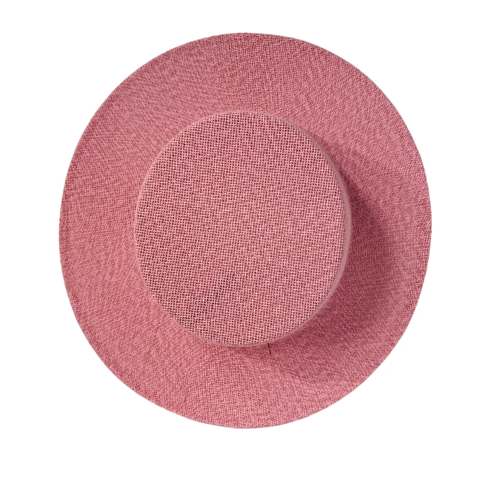 Flacher Strohhut mit Blumenmuster, hohl gewebter Strohhut für Damen und Herren, kariert, schlicht, hochwertig, modisch, Sommer-Sonnenhut, Geschenkhut, Hochzeitshut – Detail 6