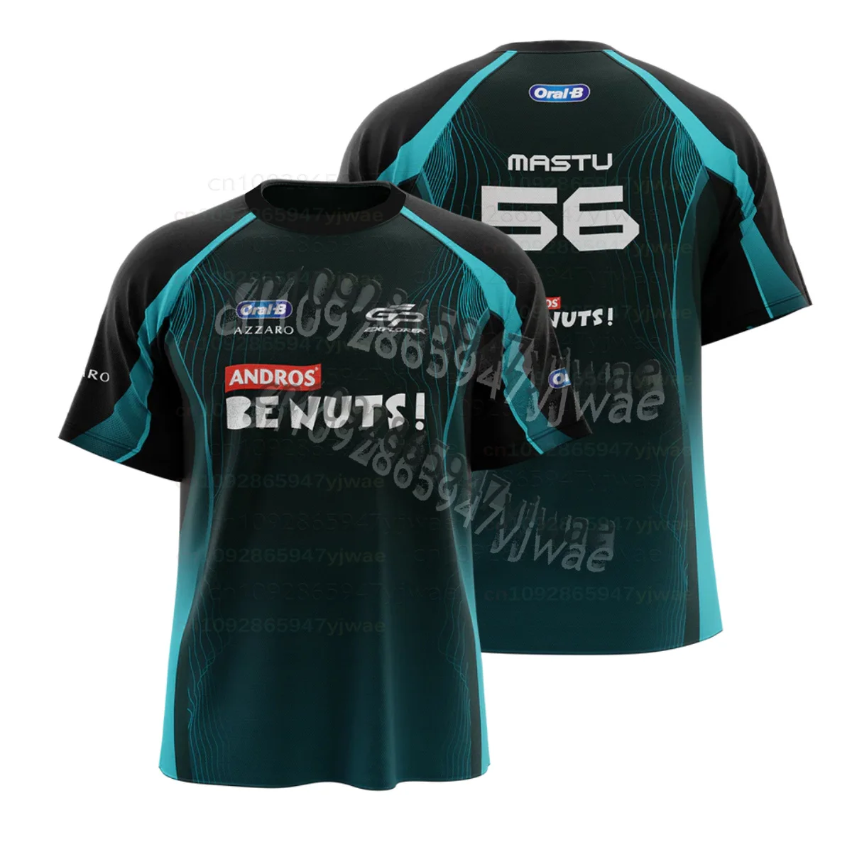 Sommer 3D-Druck GP3 EXPLORER Fans Team Uniformen Herren Damen Atmungsaktive Sommer-Renn-T-Shirts mit Rundhalsausschnitt und kurzen Ärmeln – Detail 4