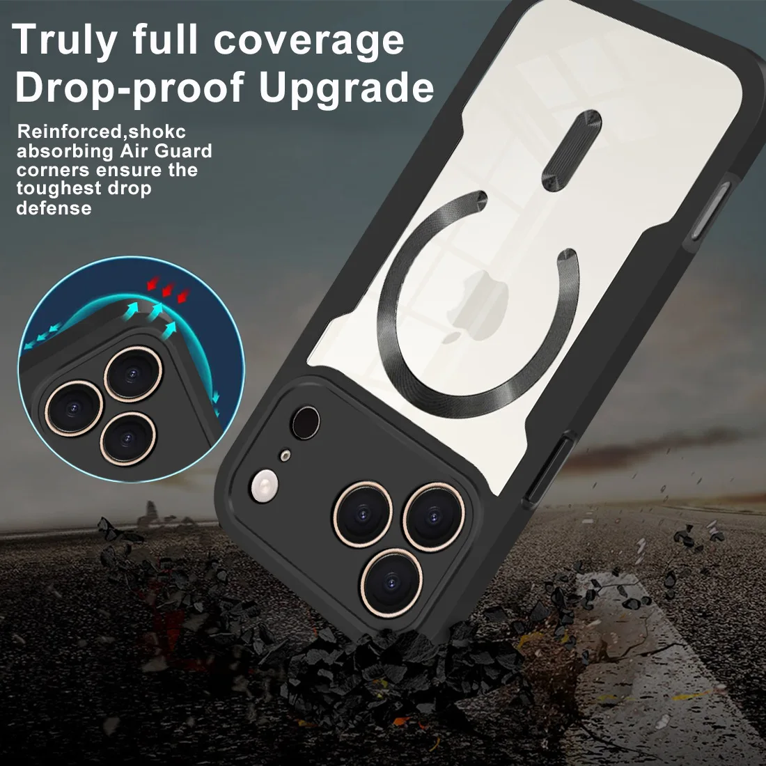 360 Full Body Transparent Screen Protector and Shockproof Phone Case