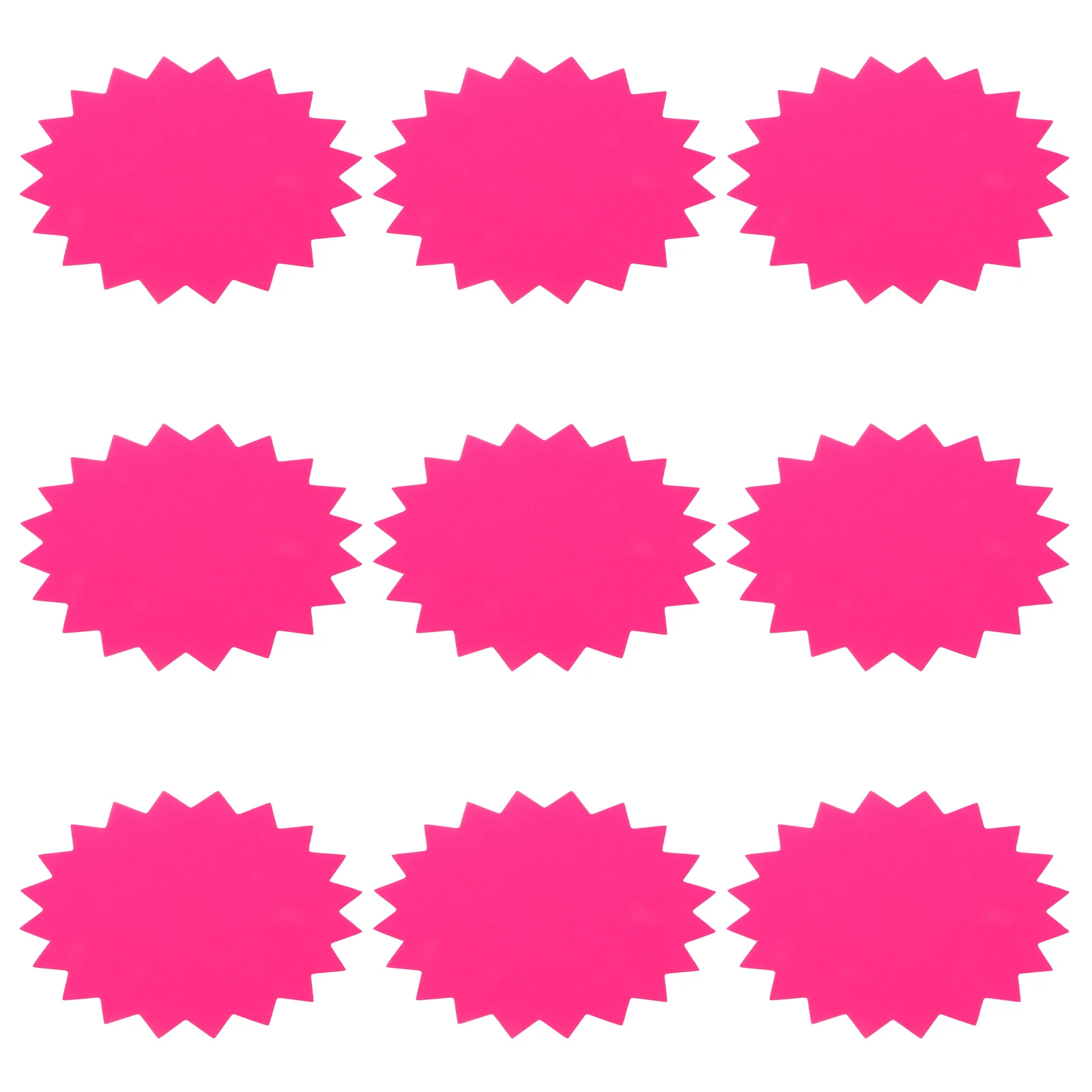 

100 Sheets Pop Advertising Paper Explosion Shaped Price Label Colored Labels Creative Sign Tags Tabs Commodity