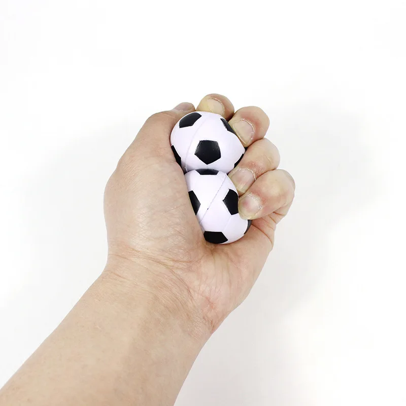 6/10pcs Outdoor Sport 4CM White Kids Color Mini Soccer Kids Toy Sponge PU Jump Ball Pressure Ball Party Game Boy Toy Stress Ball 5