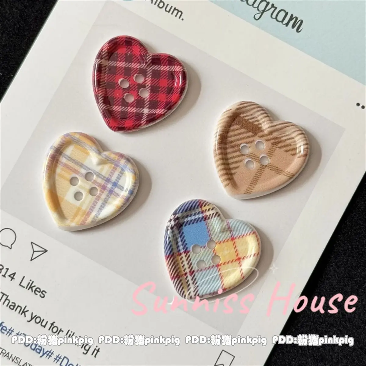 Resin Sewing Buttons Set 6