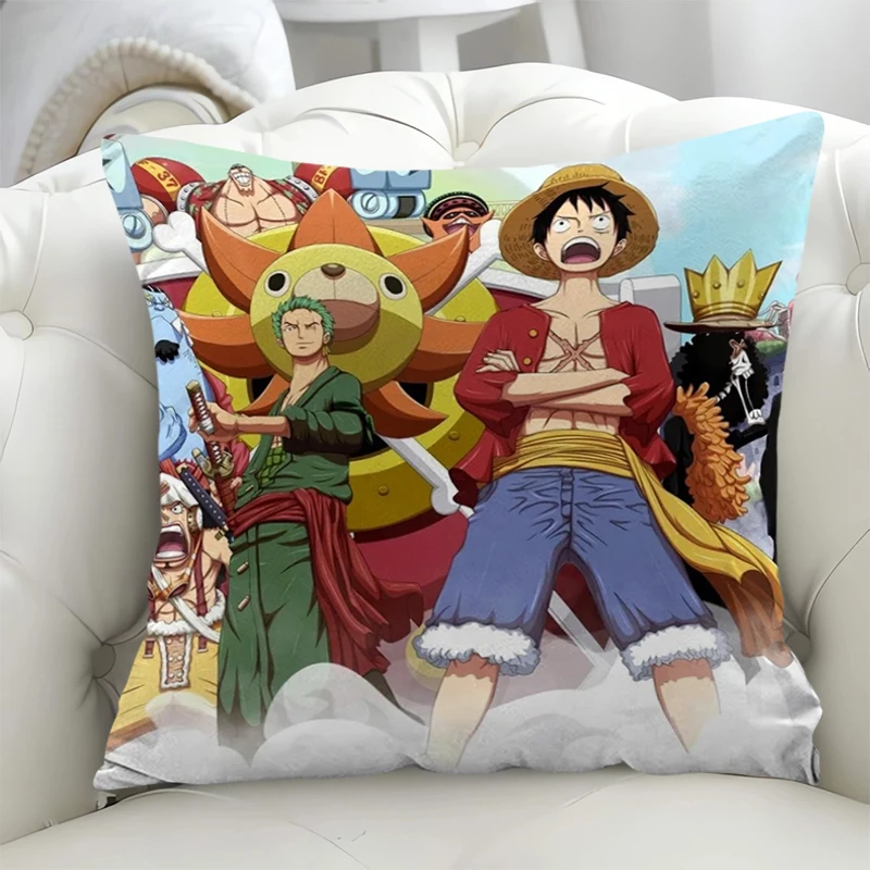 

Pillowcase 50x50 O-one Pieces Double-sided Printing Decorative Cushion Cover for Pillow Decoration Living Room Short Plush Sofa