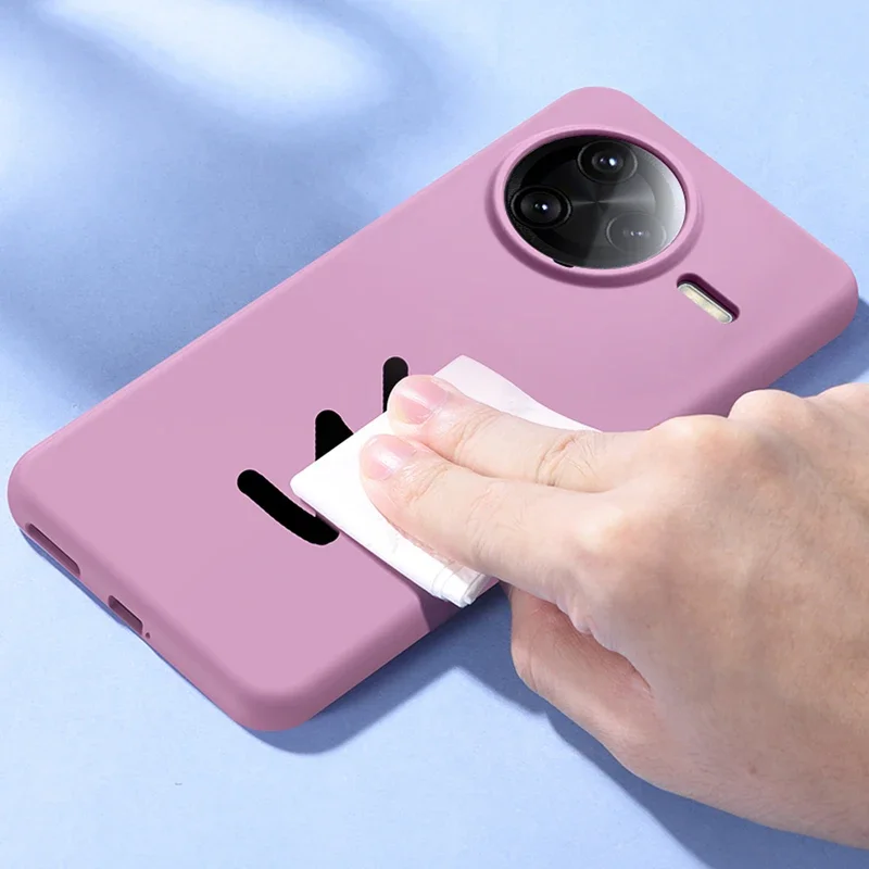 Liquid Silicone Shockproof Case with Microfiber Lining - Smooth, Slim, and Colorful Cover