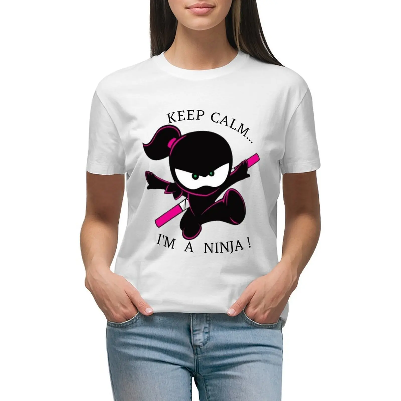 

Keep calm, I'm a ninja! t-shirts for kids and adults. T-shirt cute tops summer top tshirts woman
