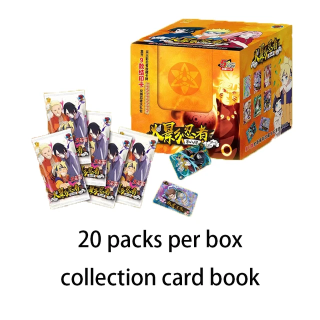 Original Naruto Card Collection Naruto Sasuke Anime Character Collection Card TCG Table Toys for Family Children Christmas Gifts 2
