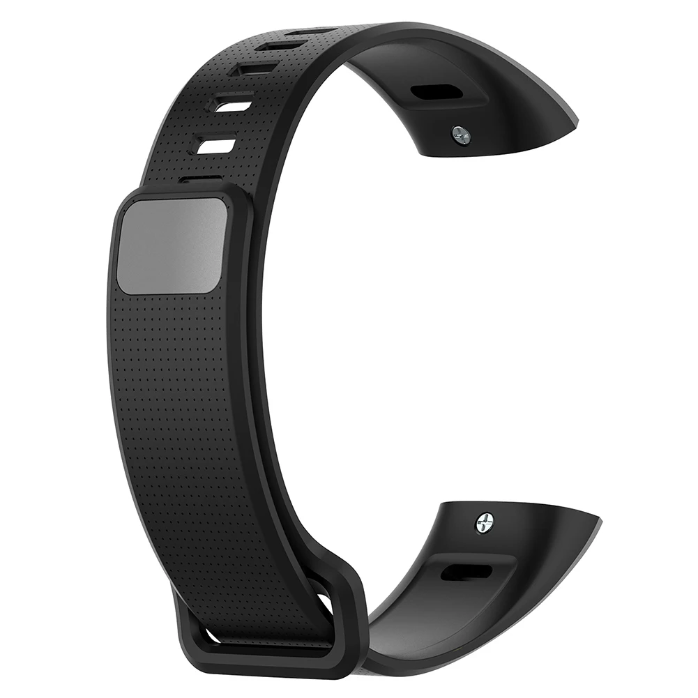 Universal Silicone Waterproof Smartwatch Strap - Adjustable Replacement Band