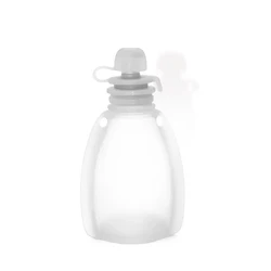 Yummy Pouch Reusable BPA - Free Silicone Baby Food Storage Bag (Translucence)