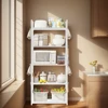 5 Tier Storage Shelves Adjustable Shelving Unit 66 Lbs Capacity Standing Shelf for Kitchen Pantry Closet Bathroom Laundry Garage 4