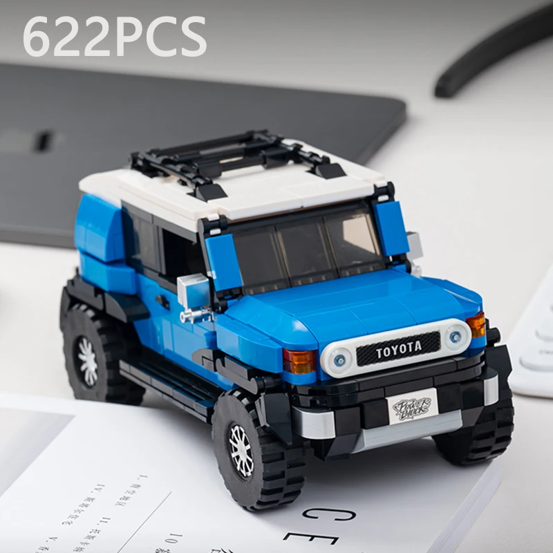 トヨタ FJ40 オフロード622PCS 車両ビルディングブロック1点セット 622PCS Toyota FJ40 Off Road Vehicle Building Blocks Retro