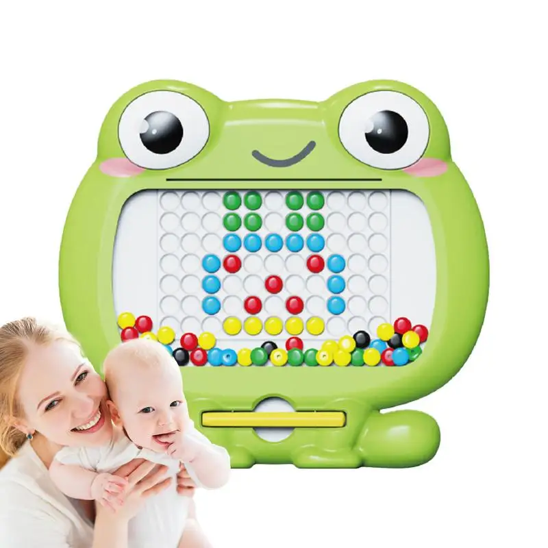 

Доска Монтессори в виде магнитных точек, детская доска в форме лягушки, магнитные точечные художественные доски, Развивающие и забавные магнитные рисунки для мальчиков и