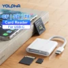 CF Card Reader SD/TF Camera Memory Card Reader Universal Laptop Desktop Computer Flash Disk Card Reader for iPhone15/16 ipad 1