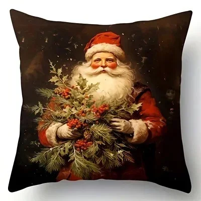 Santa Festive Pillow Cover 5