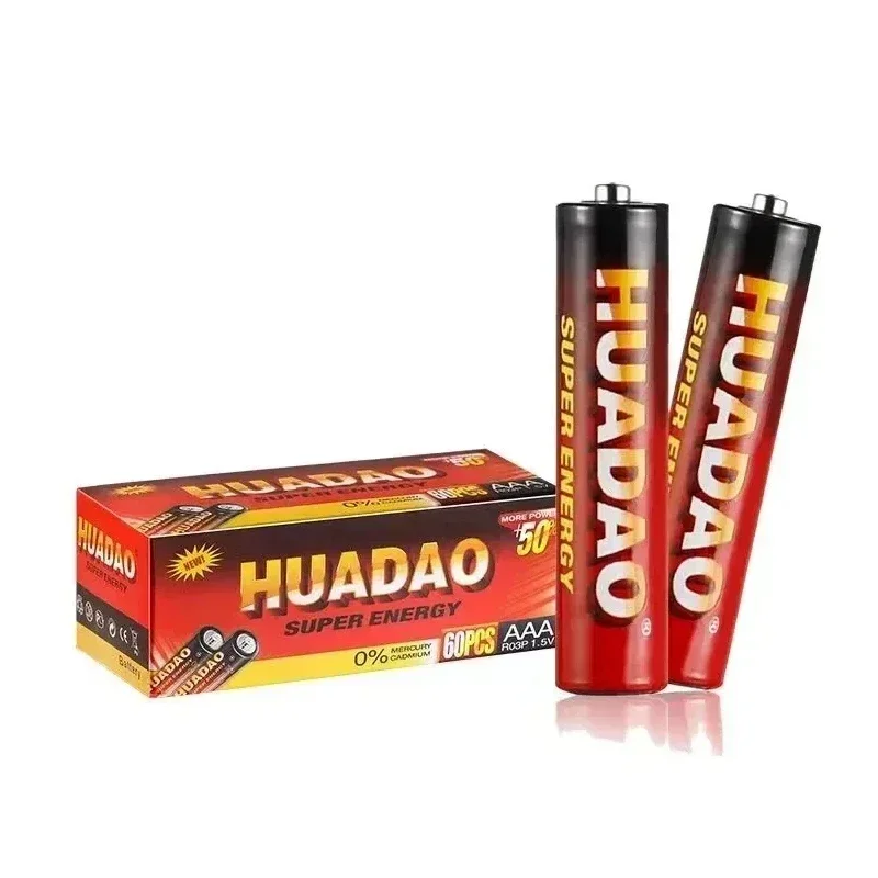1.5V AAA AA, No. 5 No. 7 Huadao carbon battery, mercury-free, harmless, safe and environmentally friendly,various toys, watches