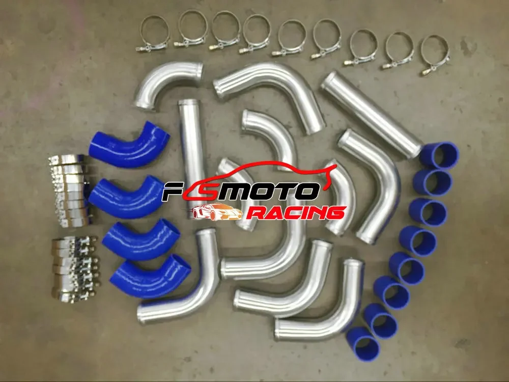 GPI Racing Kit di tubazioni Turbo Intercooler in alluminio da 7,6 cm