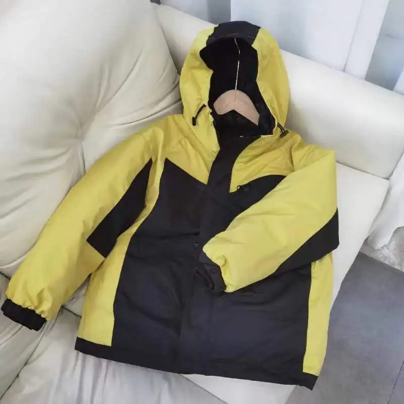 

Winter Children's Boys and Girls Skiing 90% Down and Cold Resistant Coat Waterproof and Detachable 2-piece Set -30 degrees 3-10T