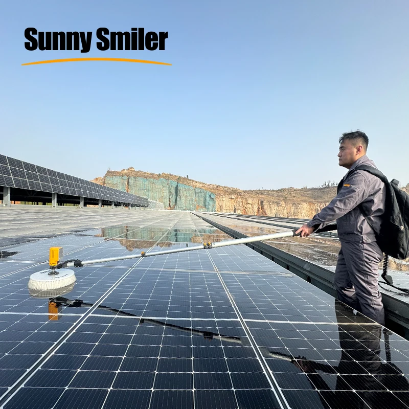 Solar Panel Cleaning Tool Cleaner Rotating Brush X3