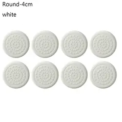 8 - Pack Silicone Furniture Leg Pads - Self - Adhesive, Anti - Slip Floor Protectors for Silent Chairs and Sofas (Round - 4cm - white)
