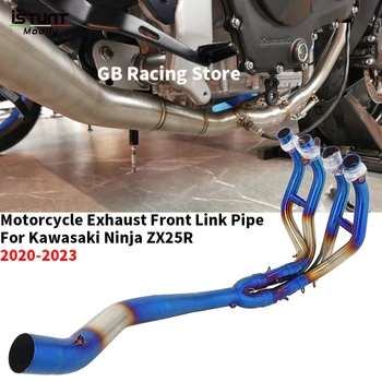 Slip On For KAWASAKI ZX-25R Ninja 25R ZX25R ZX 25R SE KRT 2020 2021 2022 2023 Full Systems Motorcycle Exhaust Muffler Modified