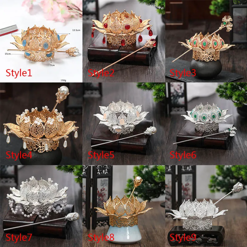 Children's Pearl Headband Girls' Princess Alloy Hair Bun Decor With Large Beads Hair Stick Simple Design For Girls Women