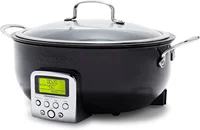 Elite Essential Smart Electric 6QT Skillet Pot,Sear Saute Stir-Fry and Cook Rice, Healthy Ceramic Nonstick and Dishwasher Safe P 1