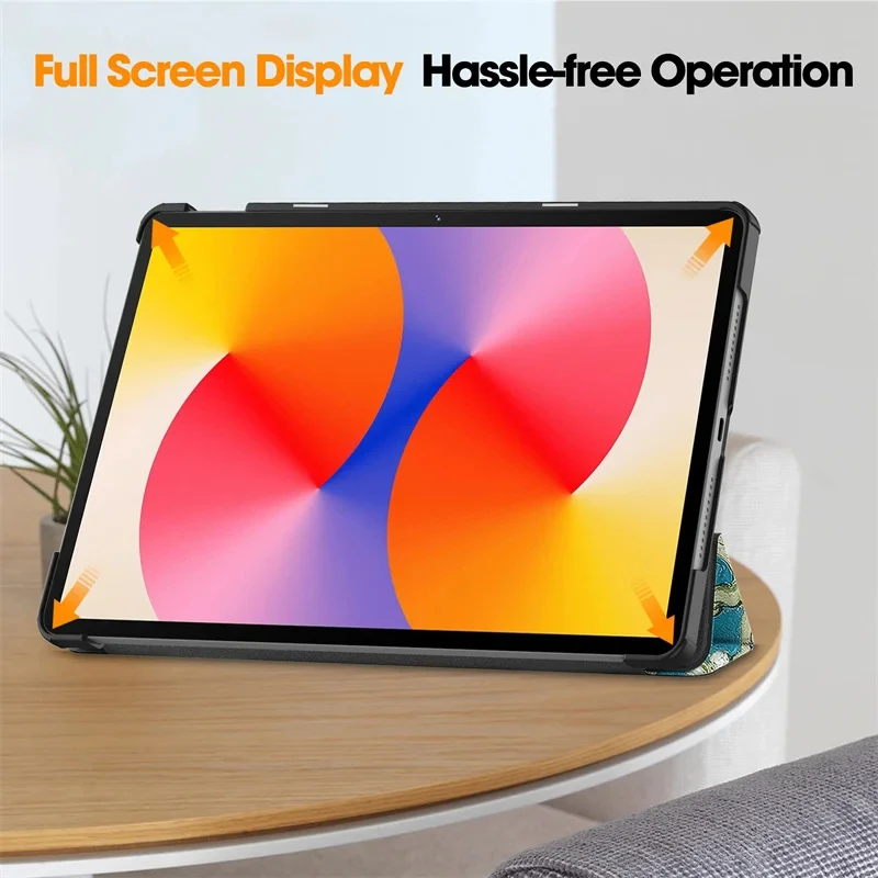 Premium Trifold Magnetic PU Leather Tablet Cover