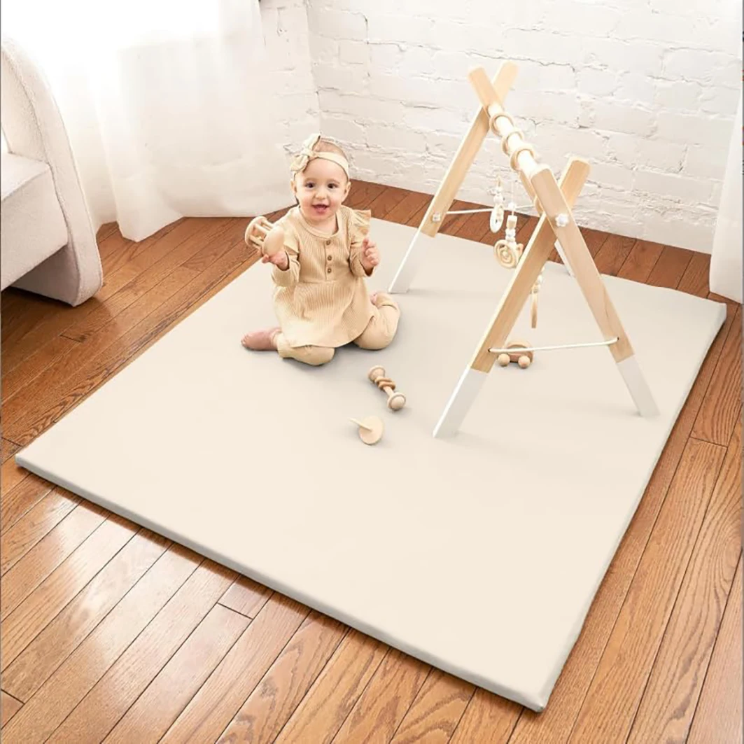 Baby Play Mat 120x120cm(47x47inch) Stylish Padded Mat for Your Boy or Girl Baby Playmat for Playpen Foldable Foam Baby Mat