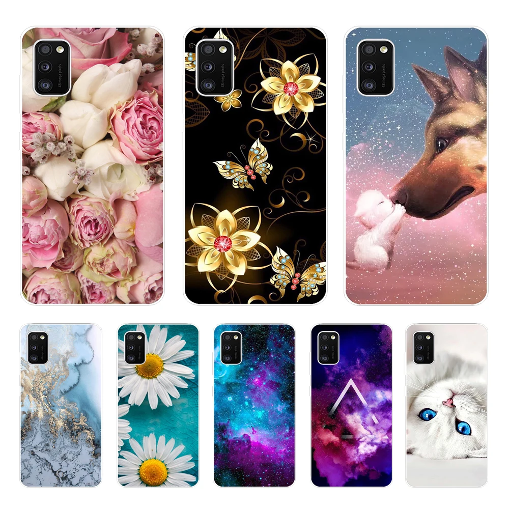 Custodia Per Telefono Per Samsung Galaxy A41 Custodia In Silicone Verniciato Morbido Tpu Cover Posteriore Per Samsung Galaxy A41 A415F Custodia Paraur