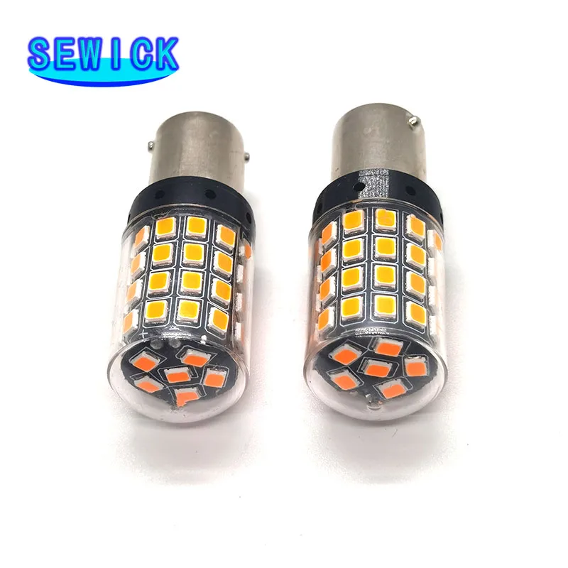 

50x3014 54smd CanBus 1156 BA15S P21W 1157 BAY15D P21/5W Lamp T20 7440 W21W 7443 W21/5W светодиодные лампы для указателей поворота