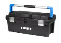 NEW 26" Toolbox, Resin Tool Storage and Organization, Black with Blue Accents 1