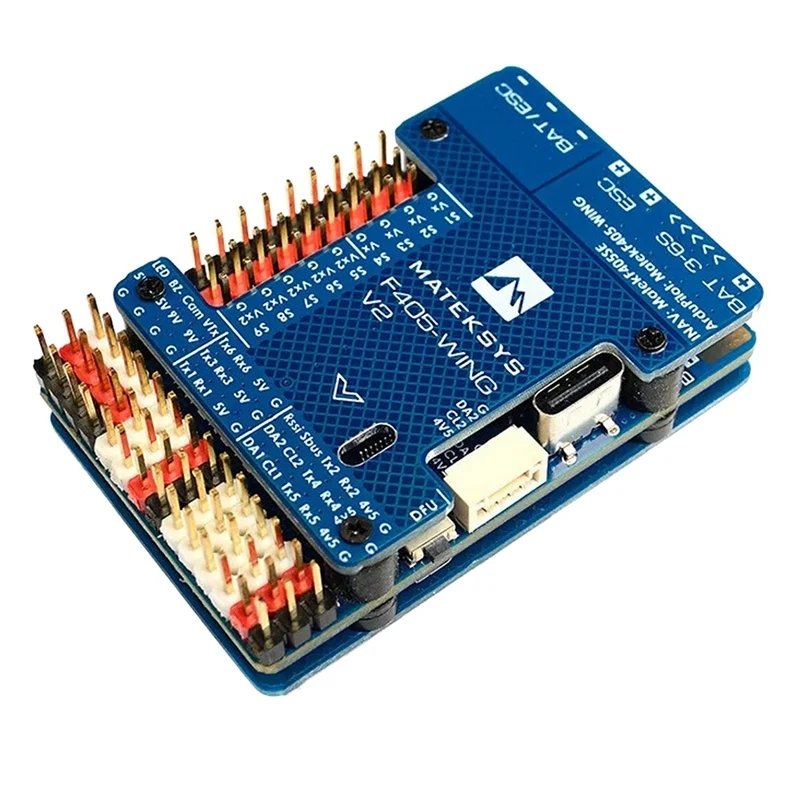 

Mateksys Matek F405 WING V2 Flight Controller F405-WING-V2 FC Baro OSD Blackbox For Ardupilot INAV RC Fixed Wing Airplane Model