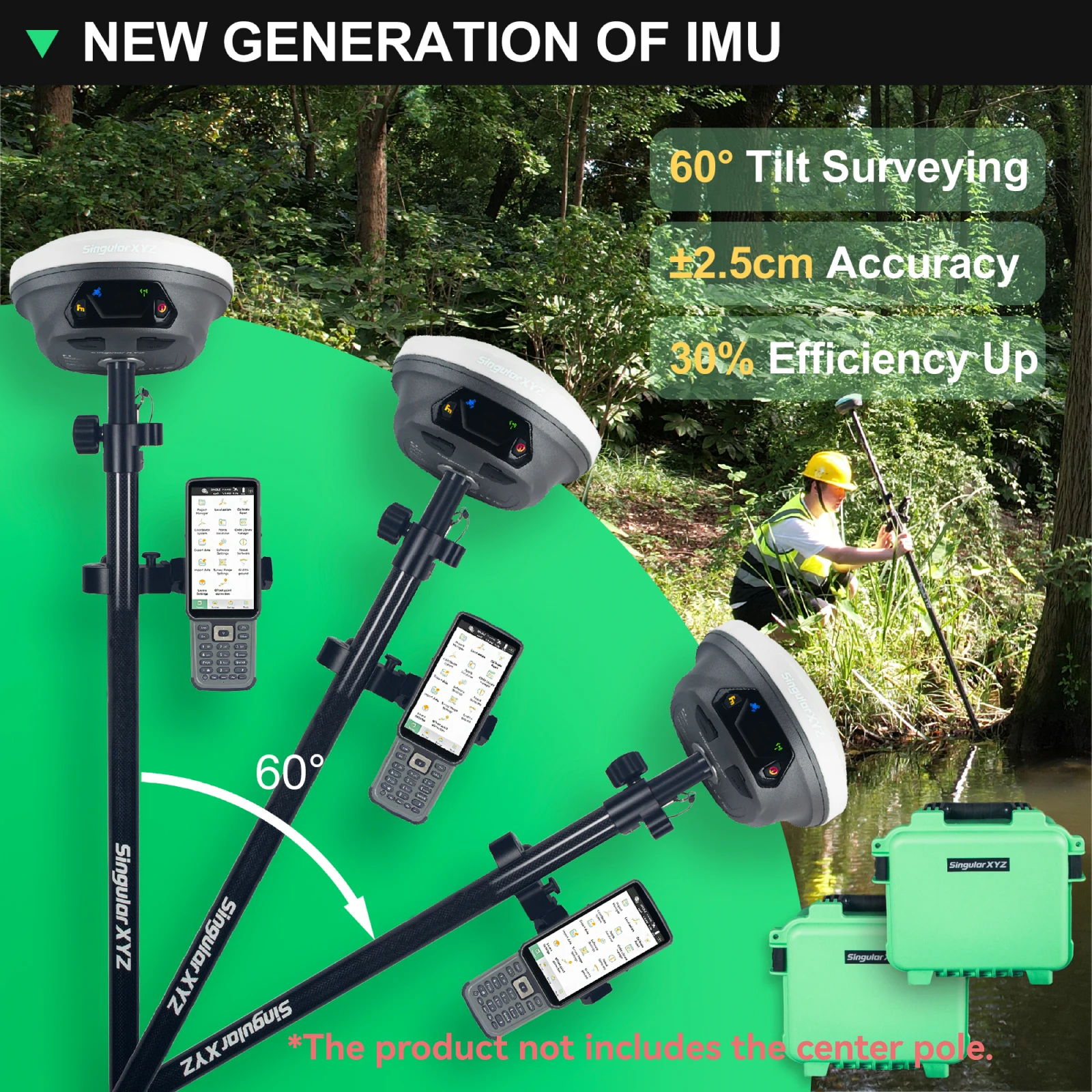 E1 GNSS Receiver Set 10% Off IMU RTK GPS Surveying Equipment Rtk Gnss 2Cm Accur