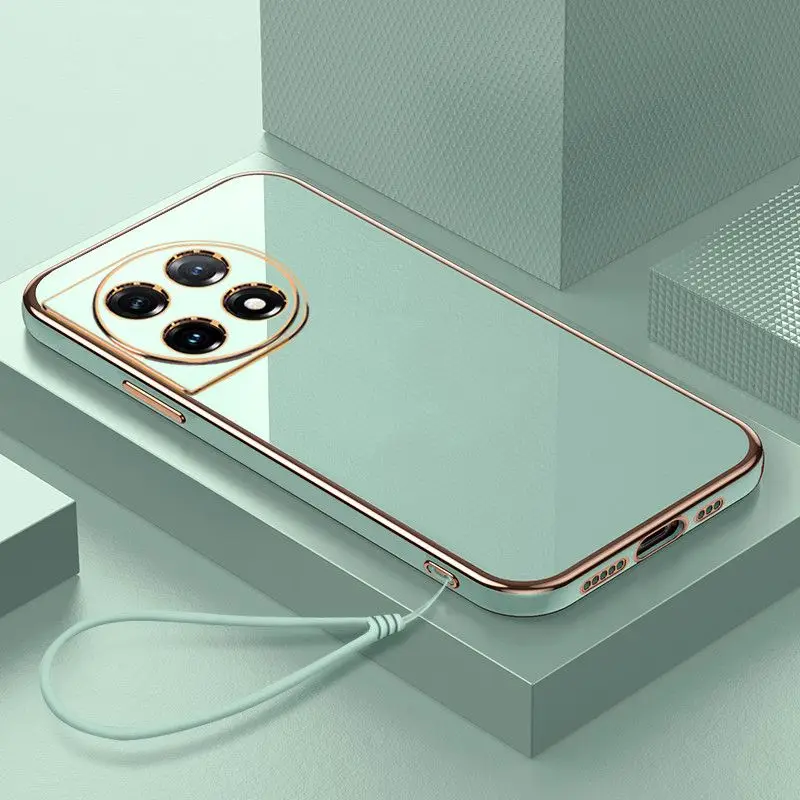 Luxury Shockproof Square Plating Case with Enhanced Protection