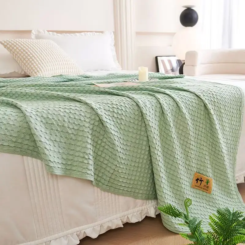 Cooling Antibacterial Bamboo Fiber Blanket - Summer Solid Color Bedding