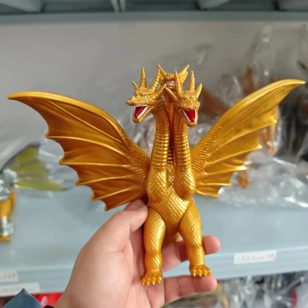 ゴジラ消しゴム　メカキングギドラ　3色カラー　コンプリート　フィギュア ゴジラ消しゴムメカキングギドラ3色カラーコンプリートフィギュア