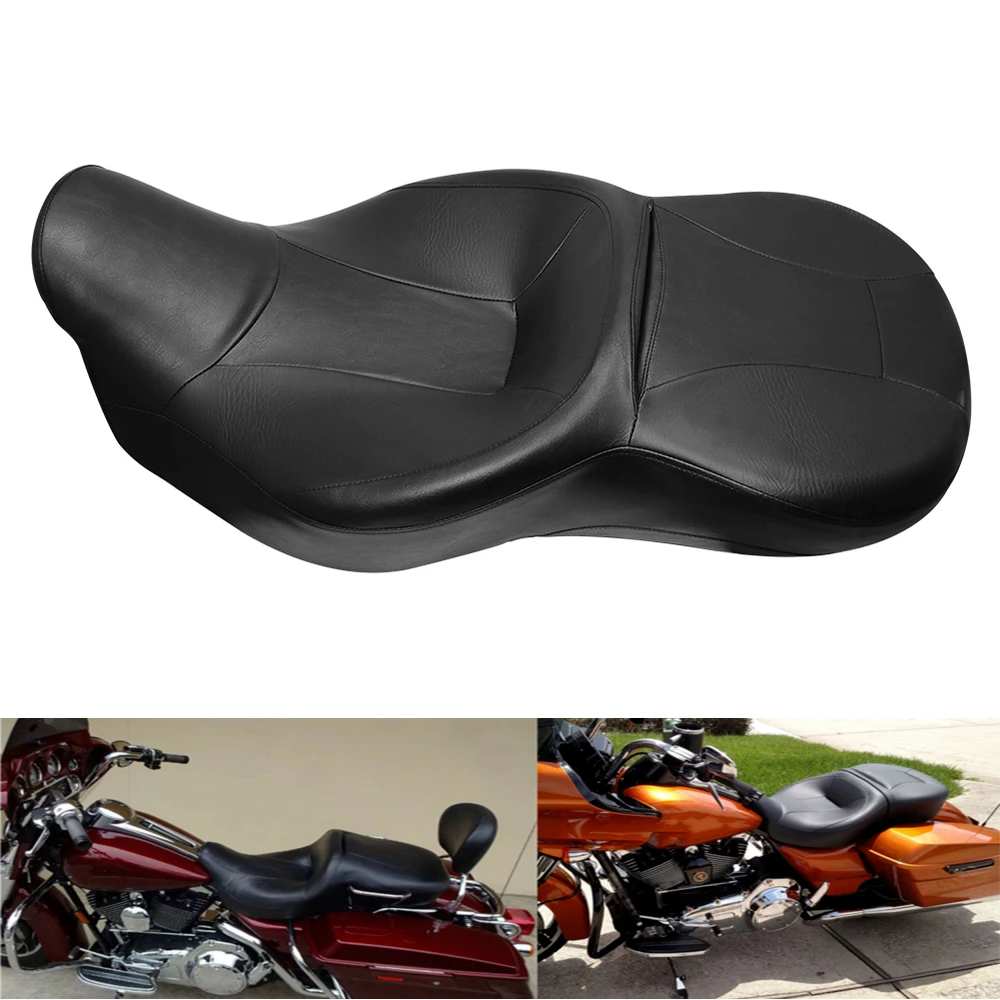 

Motorcycle Driver And Passenger Seat For Harley Touring CVO Electra Street Glide Road King Ultra Classic Street Tri Glide 14-23