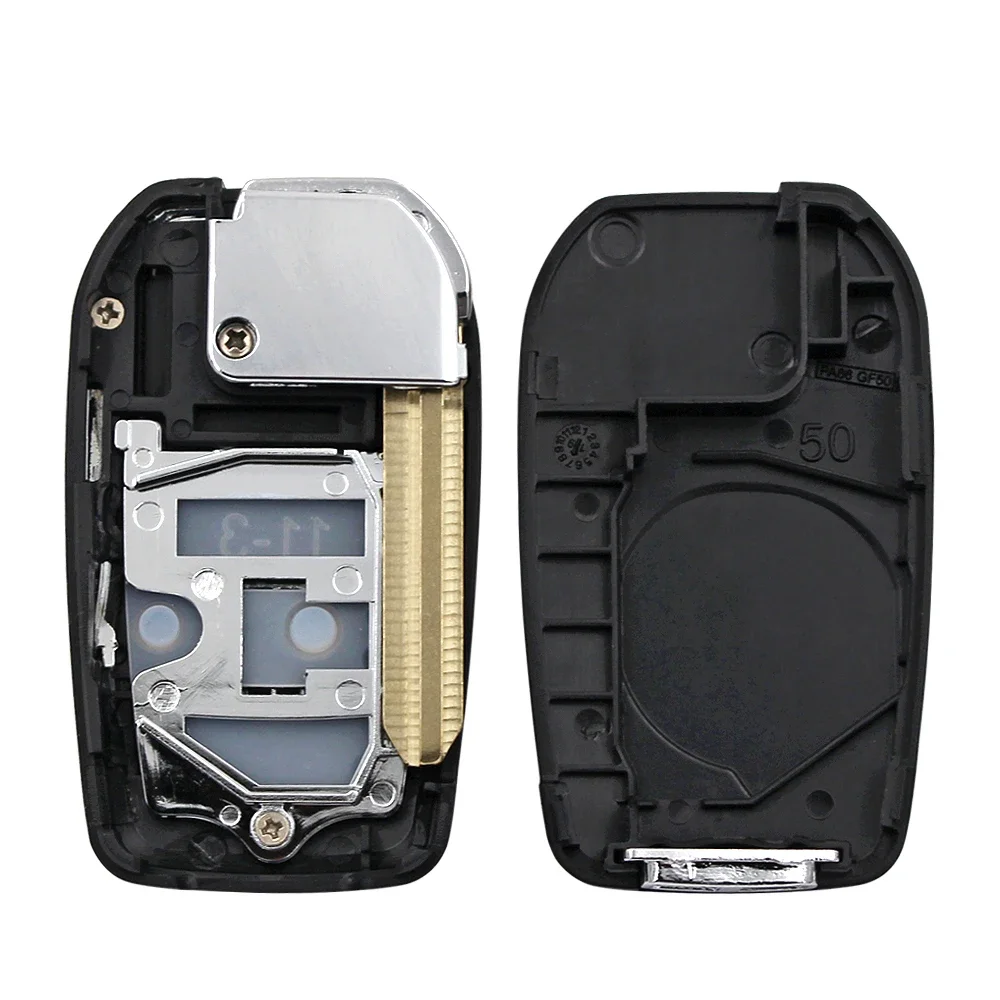 KUNIO Funda Para Llavero De Automóvil Para Isuzu New MU-X Series DMAX D-Max X-Terrain Pickup 2021 2022 2023, Llavero De Cuero Con 4 Botones, Negro