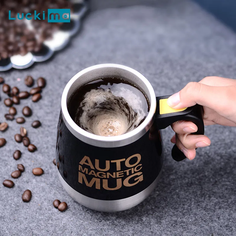 Ideal Mixing Mug for Office Travel Automatic Magnetic Stirring Coffee Cup/Coffee Grinder Coffee Grinder/Mug Home Self-Stirring Mug Battery-Free Hot Water Insulation Self-Mixing Cup