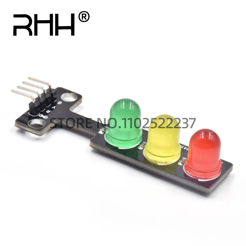 Mini-5V-Traffic-Light-LED-Display-Module-for-Arduino-Red-Yellow-Green ...